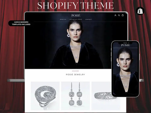 POSIÉ – Luxury Shopify Theme for Jewelry & Editorial Fashion Brands | Fully Responsive & No-Code Customizable