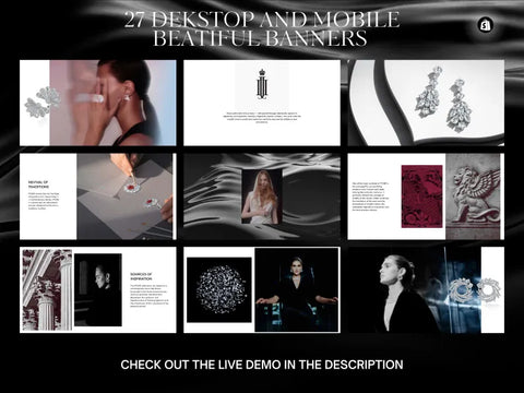 POSIÉ – Luxury Shopify Theme for Jewelry & Editorial Fashion Brands | Fully Responsive & No-Code Customizable