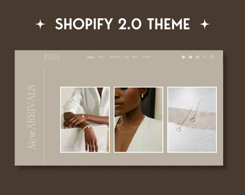 Chic Shopify 2.0 Theme for Jewelry, Fashion & Lifestyle Brands – Elegant, No-Code, Fully Editable Template