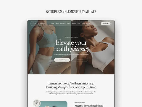 Skye Brooks – Fitness & Wellness Coach WordPress Theme for Personal Trainers, Nutritionists & Health Experts