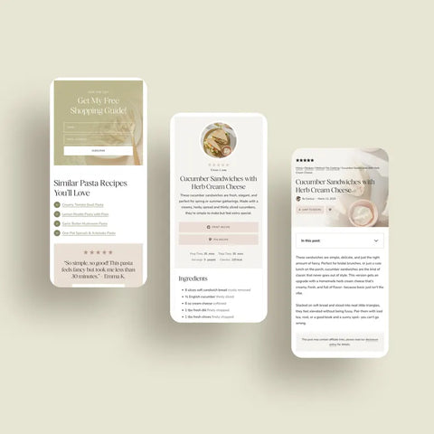 Olive WordPress Theme for Food & Recipe Blogs | Customizable Kadence Child Theme